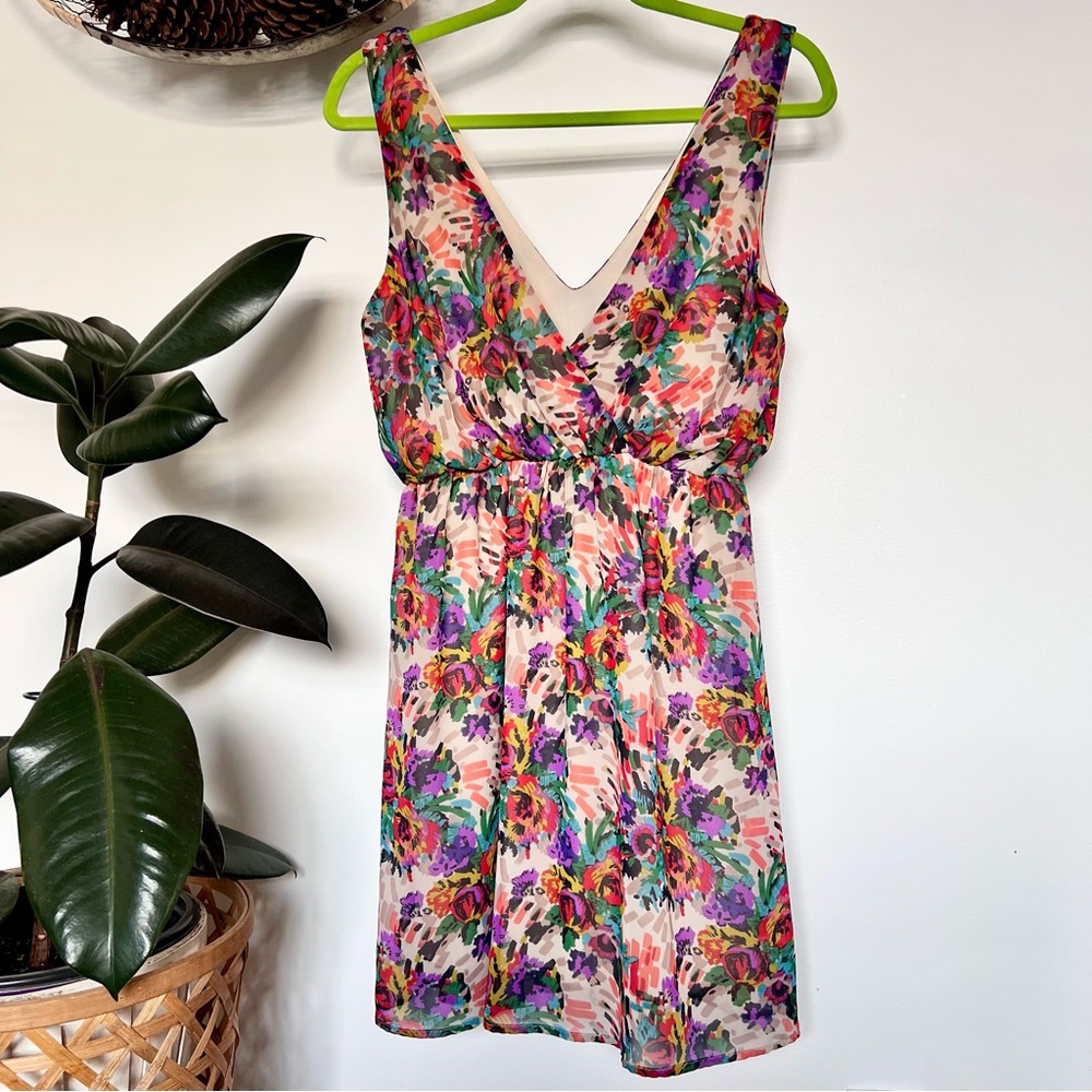 Anthropologie EVERLY Floral Summer Dress